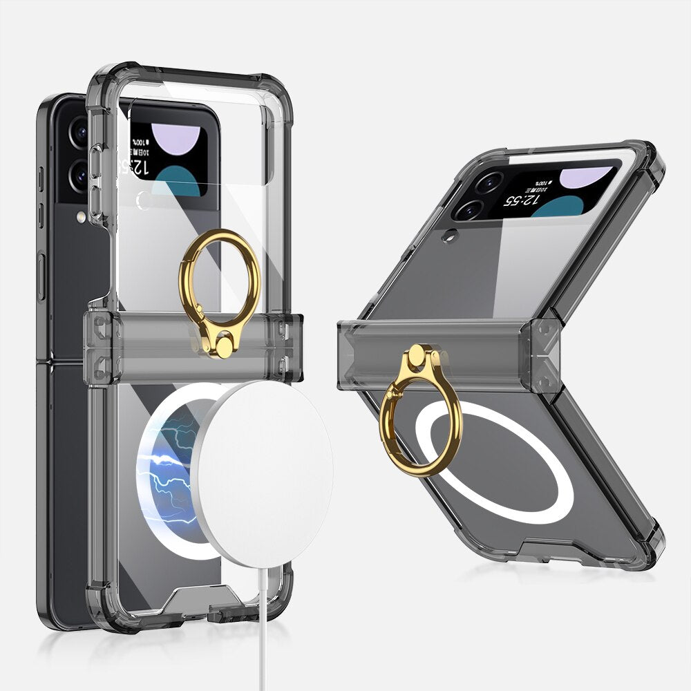 Wireless Charging Magnetic Case For Galaxy Z Flip 4