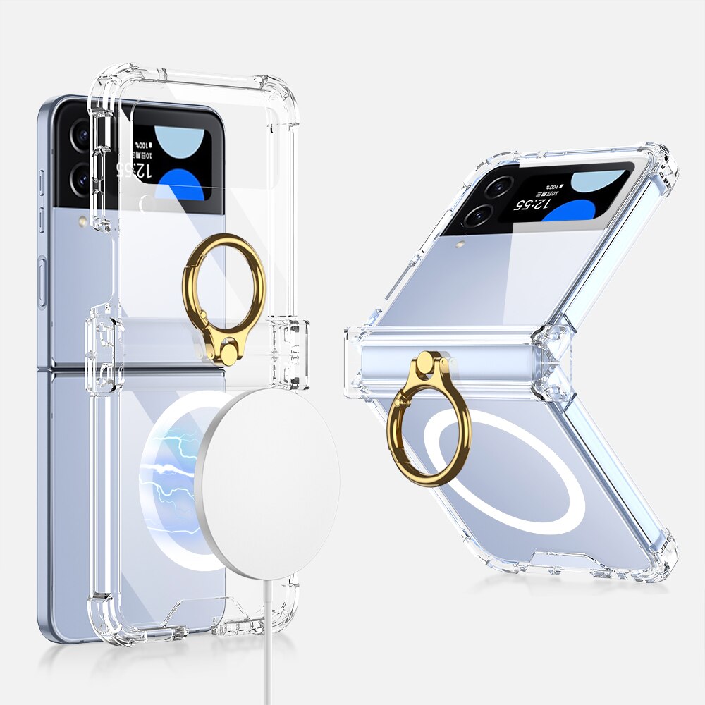 Wireless Charging Magnetic Case For Galaxy Z Flip 4