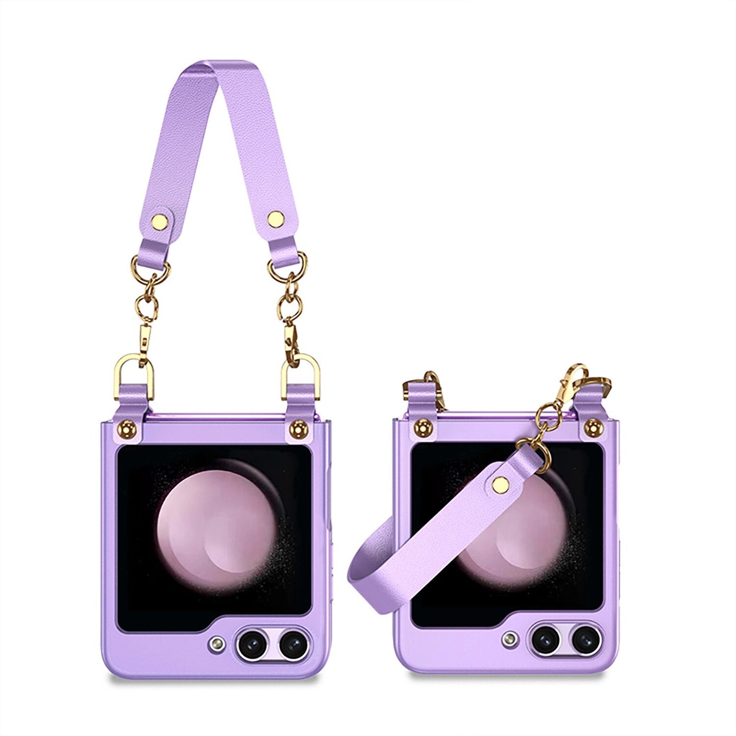 Electroplating Wrist Strap Case for Samsung Galaxy Z Flip 5