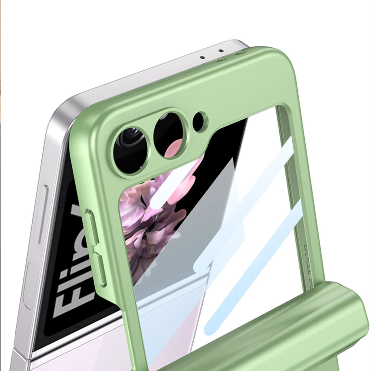 Shockproof Case with Magnetic Hinge Protection and Touch Pen for Samsung Galaxy Z Flip 6