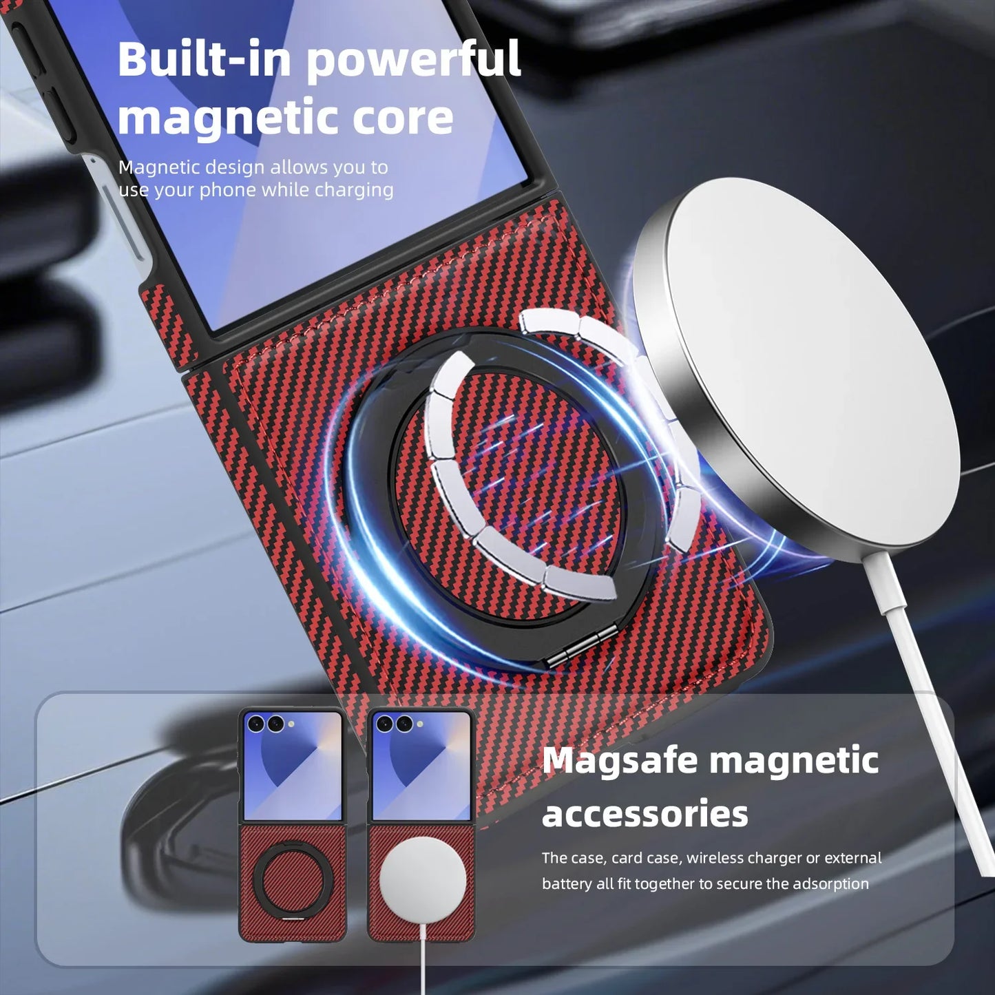 Carbon Fiber Magnetic Case