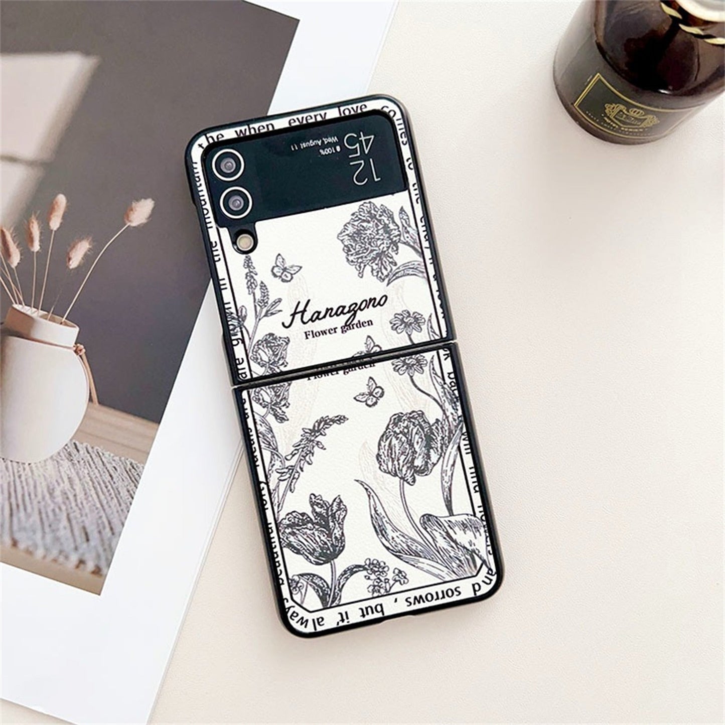 Retro Rose Case for Samsung Galaxy Z Flip 3 & 4