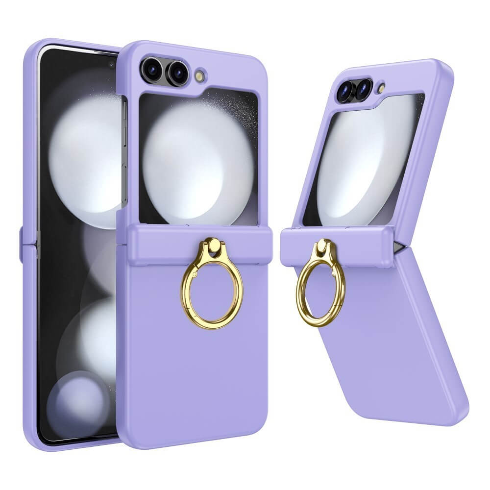 Shockproof Matte Case with Ring Holder For Samsung Galaxy Z Flip 5