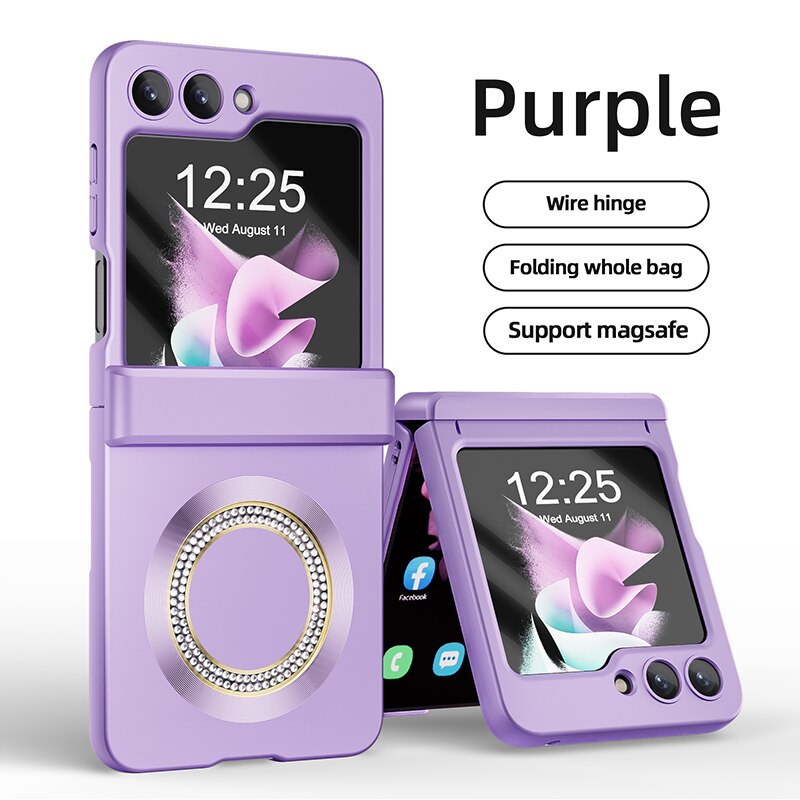 Magsafe Matte Magnetic Wireless Charging Case For Samsung Galaxy Z Flip 5