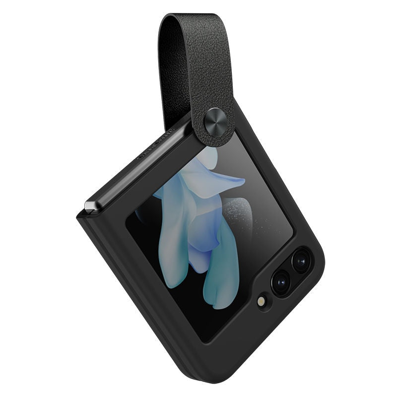 Liquid Silicone Case with Strap For Samsung Galaxy Z Flip 5