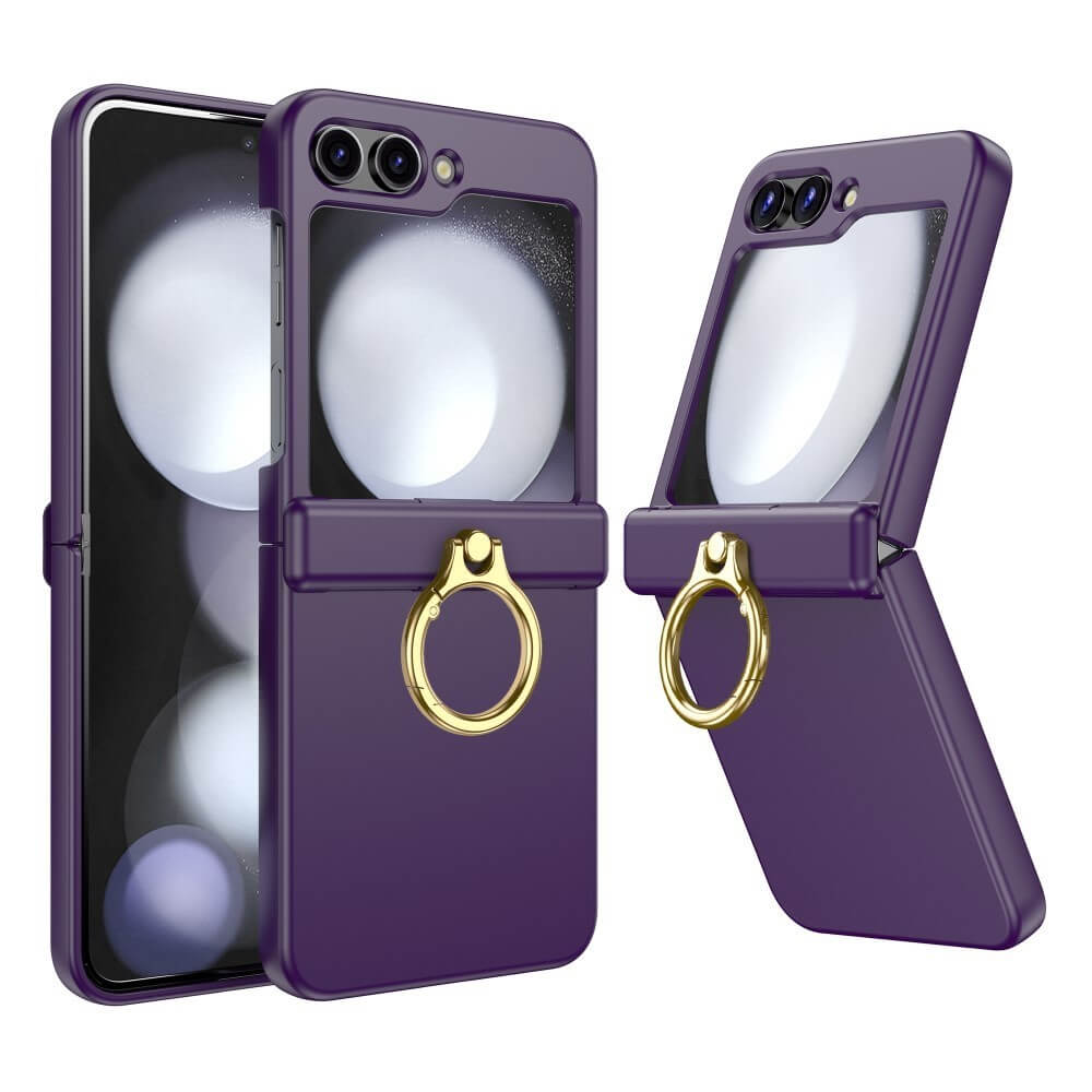 Shockproof Matte Case with Ring Holder For Samsung Galaxy Z Flip 5