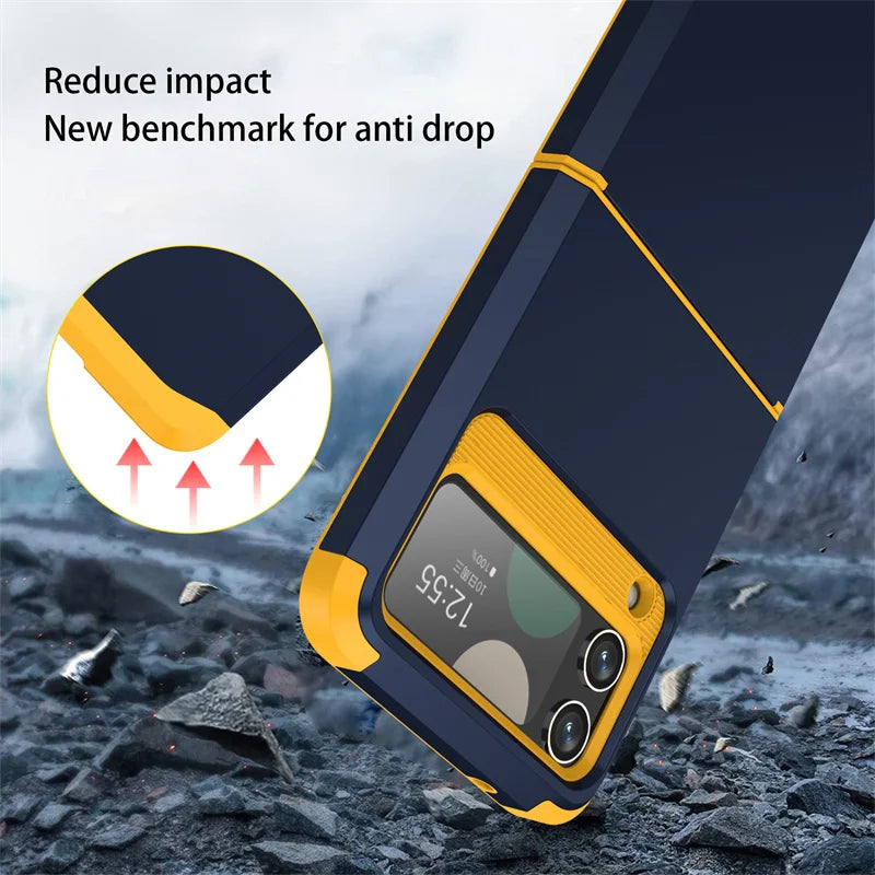 Heavy-Duty Shockproof Armor Case for Galaxy Z Flip