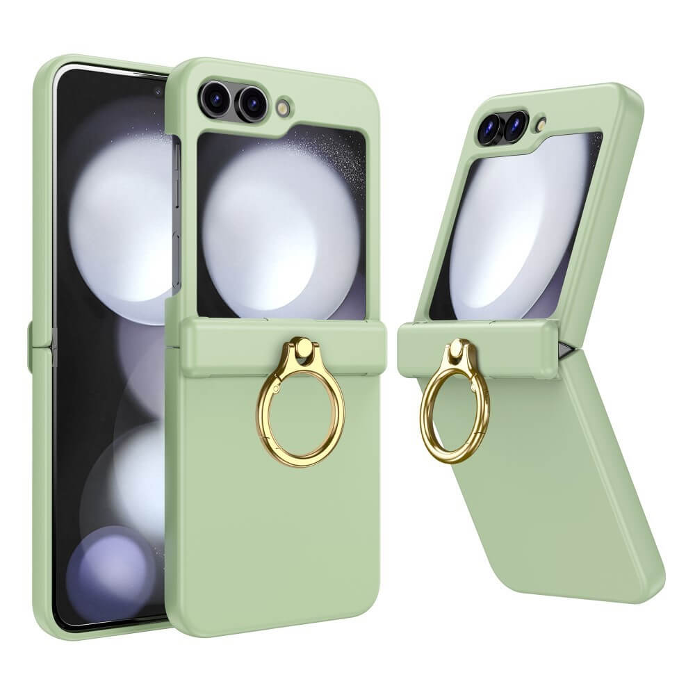 Shockproof Matte Case with Ring Holder For Samsung Galaxy Z Flip 5