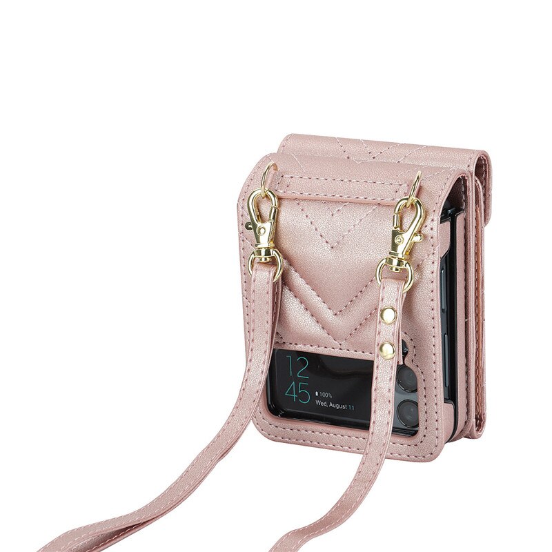 Luxury Crossbody Wallet Case for Samsung Galaxy Z Flip