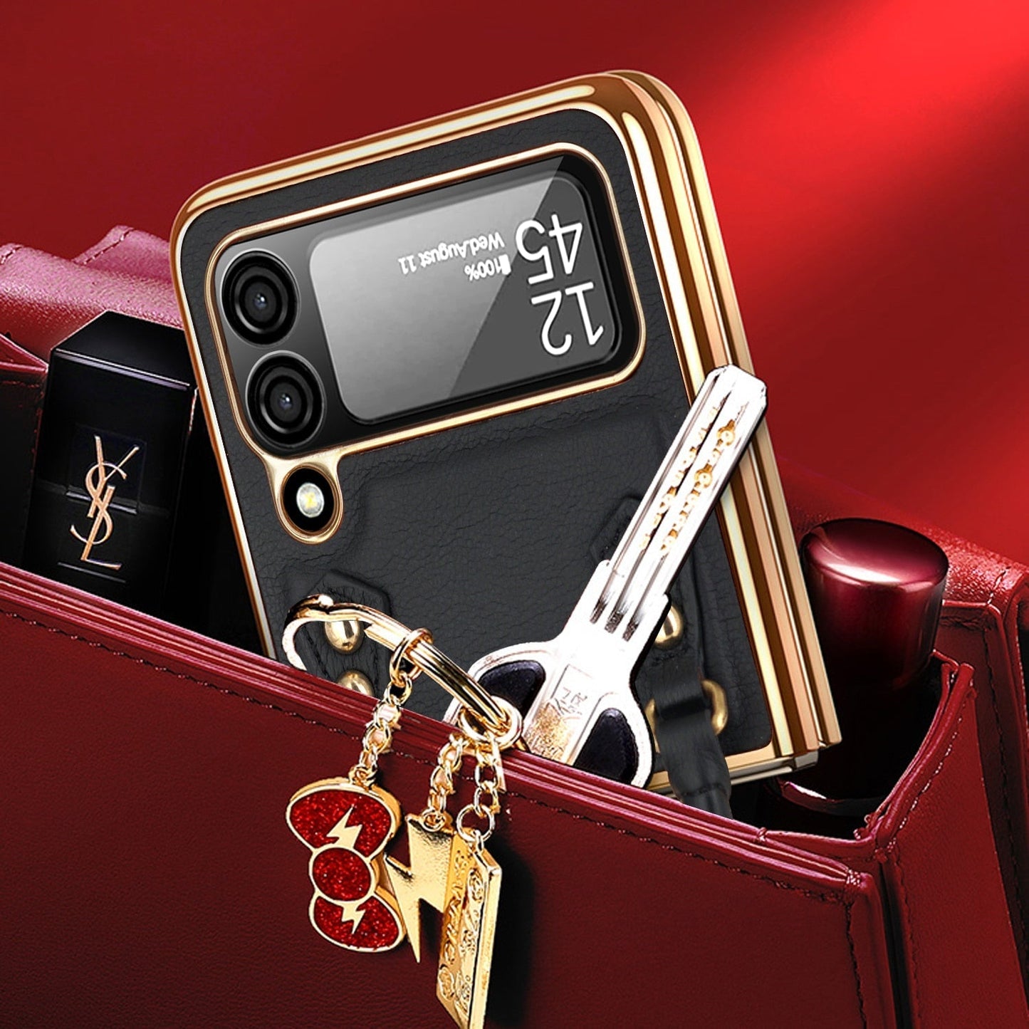 Luxury Leather Case For Samsung Galaxy Z Flip 4