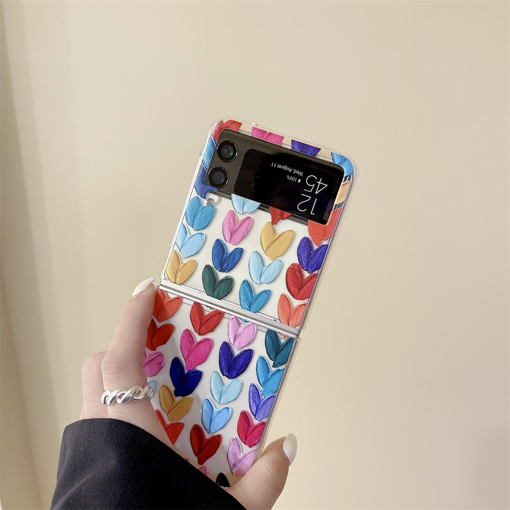 Colorful Oil Painting Case For Samsung Galaxy Z Flip 4