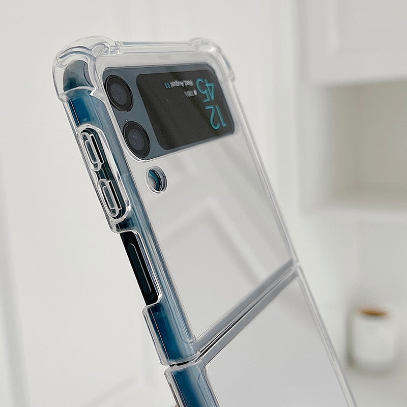 Shockproof Mirror Phone Case For Samsung Galaxy Z FLIP 4 5G