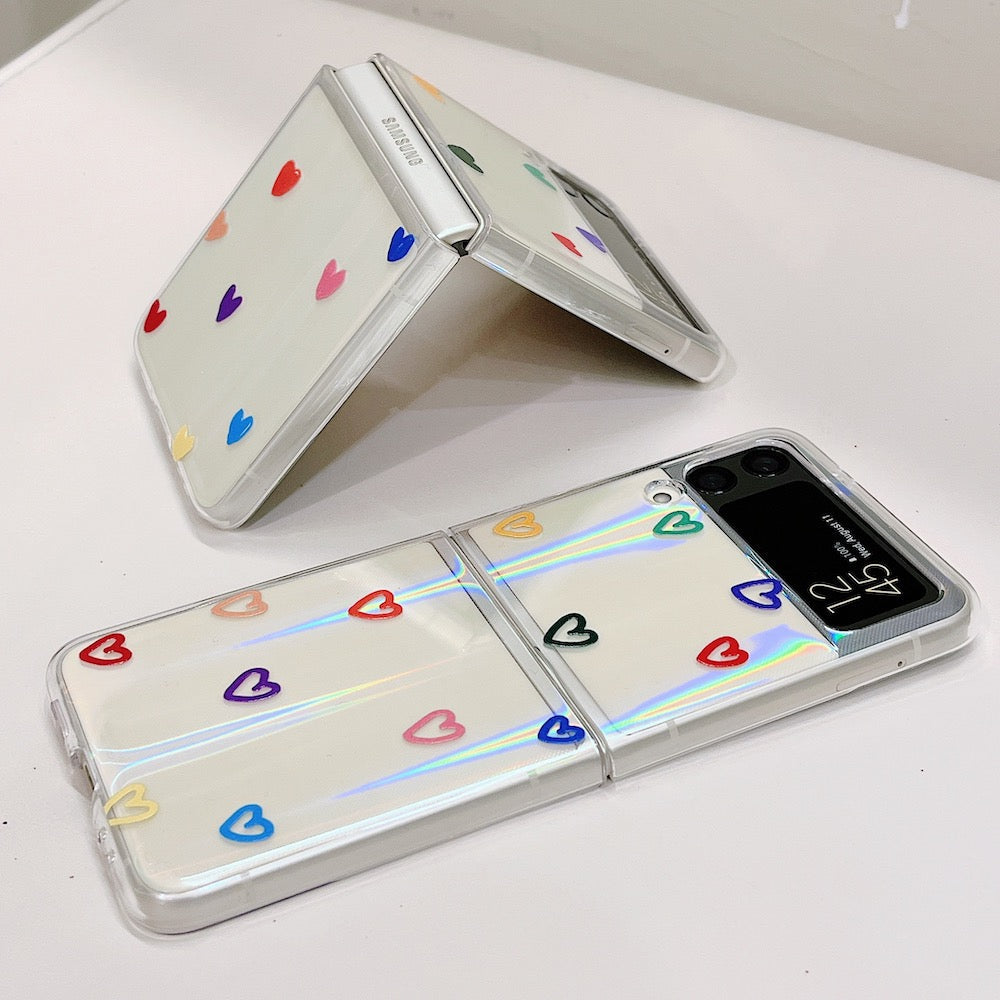 Cute Love Heart Case for Samsung Galaxy Z Flip 4