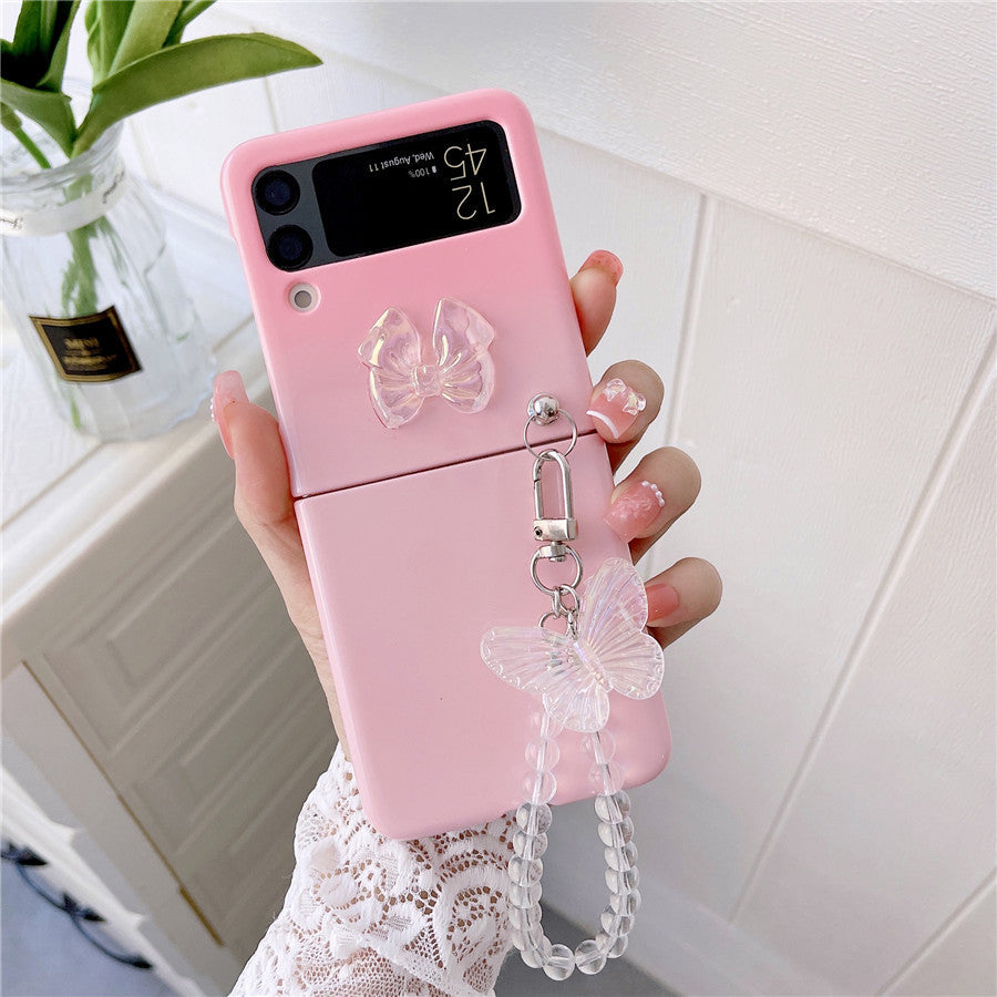 Cute Butterfly Bracelet Case for Samsung Galaxy Z Flip 4
