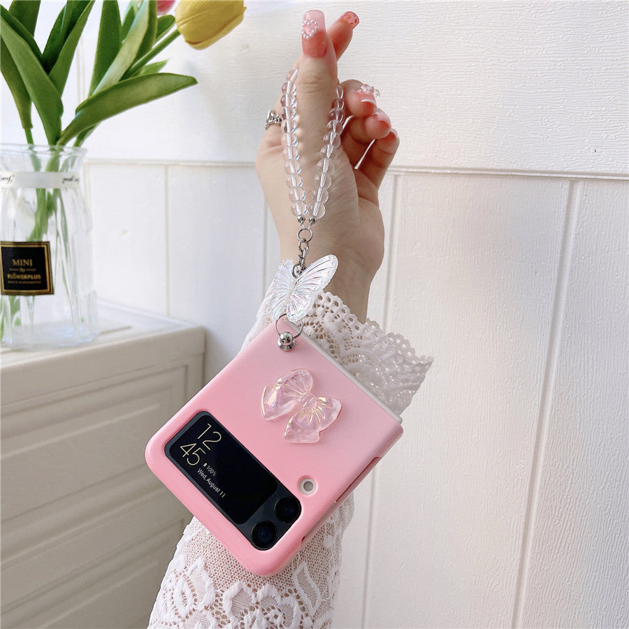 Cute Butterfly Bracelet Case for Samsung Galaxy Z Flip 4