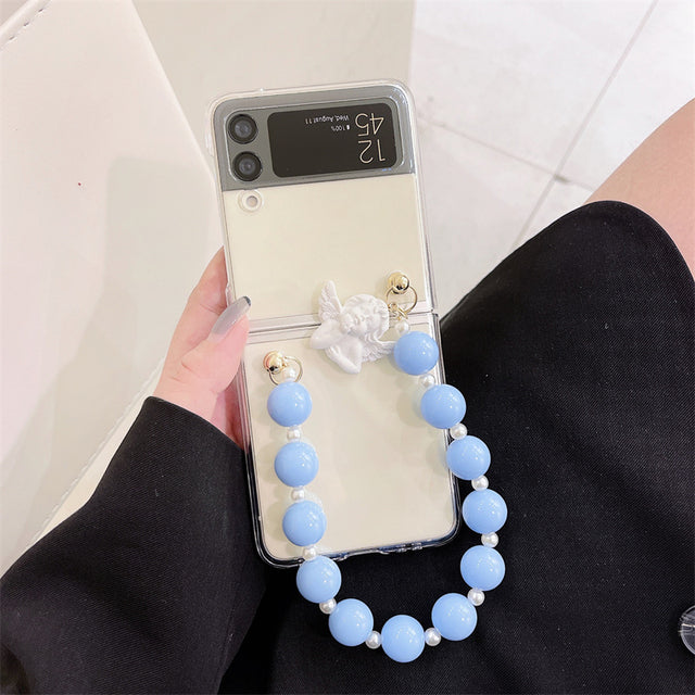 3D Angel Chain Bracelet Case For Samsung Galaxy Z Flip 4