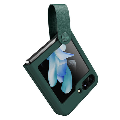 Liquid Silicone Case with Strap For Samsung Galaxy Z Flip 5