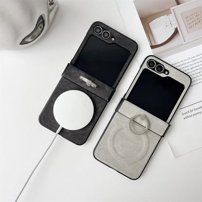 Elegant Leather Ring Stand Case