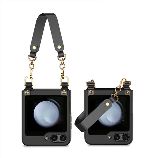 Electroplating Wrist Strap Case for Samsung Galaxy Z Flip 5